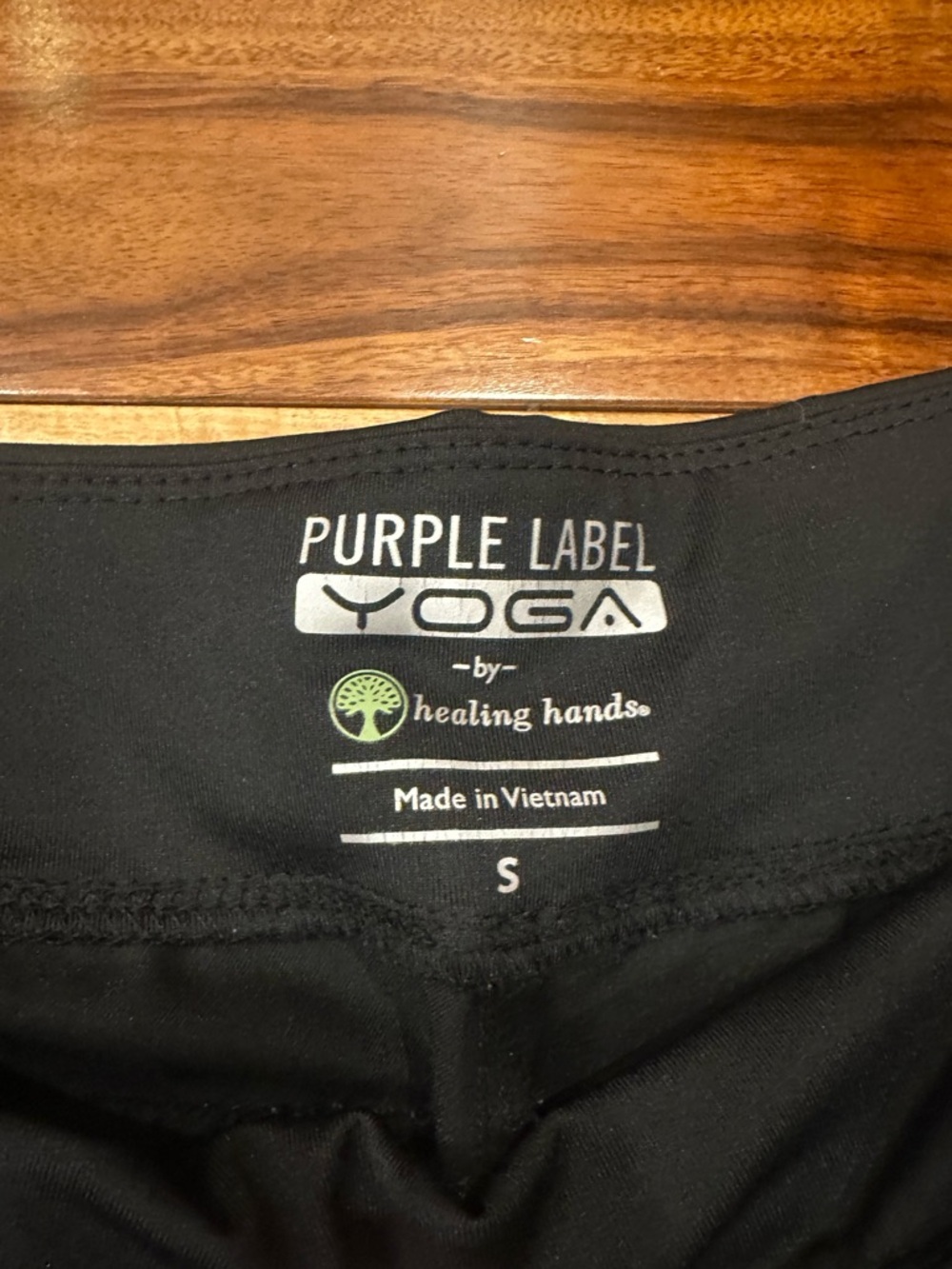 Purple Label Yoga by Healing Hands Black Yoga Jogger  - S